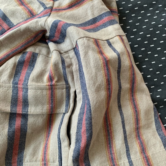 Unisex Tia Cibani Striped Linen/Cotton Jacket, Sz 5/6 - Picture 10 of 10